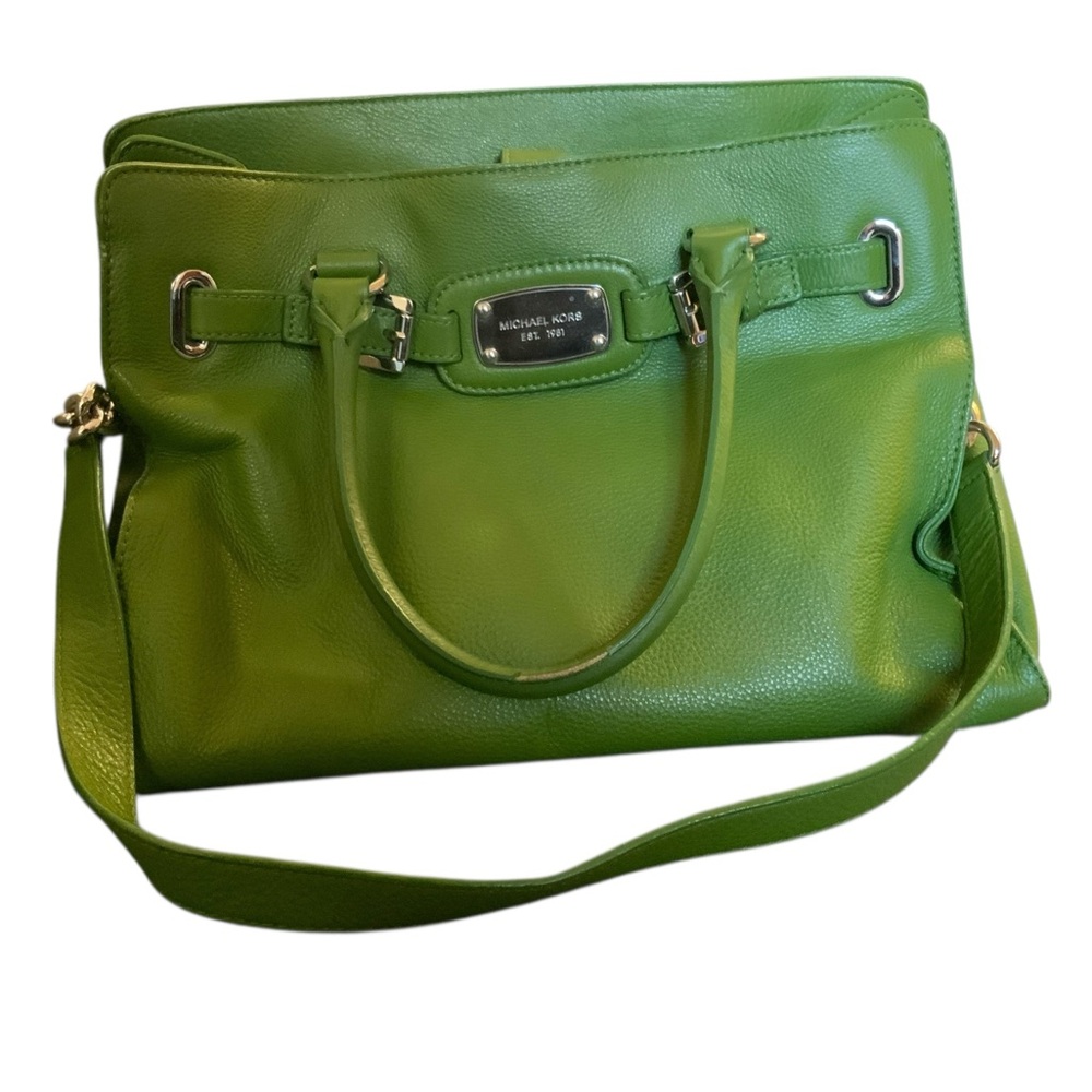 Michael Kors Vibrant Kelly Green Satchel